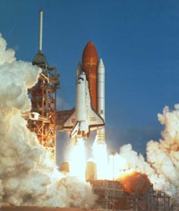 space shuttle lauching photo